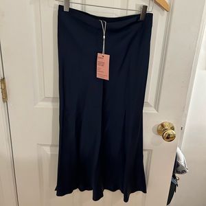 Quince midi skirt navy